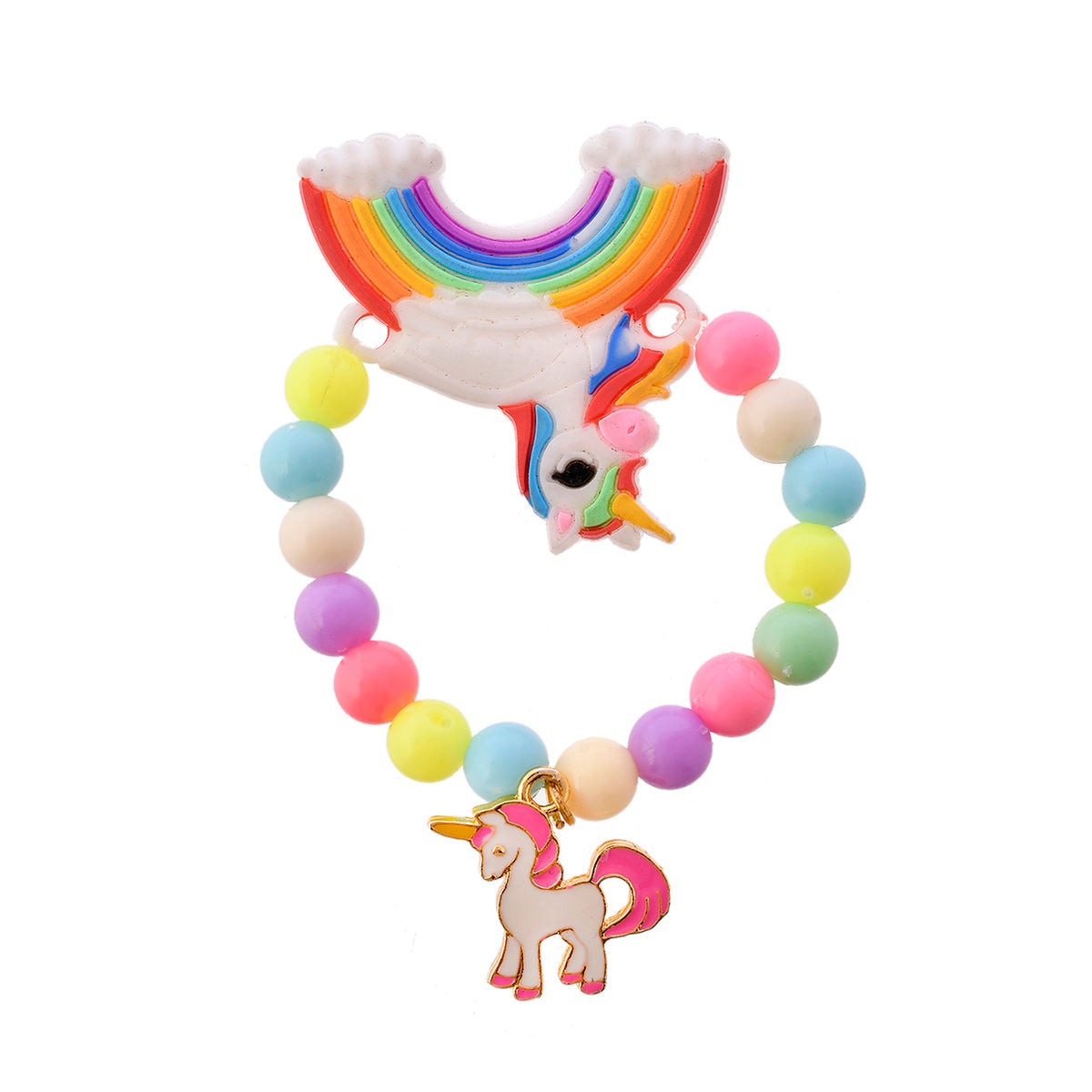 trueBrowns X Voylla Colorful Rainbow And Unicorn Beaded Kids Rakhi | Swadesiicart