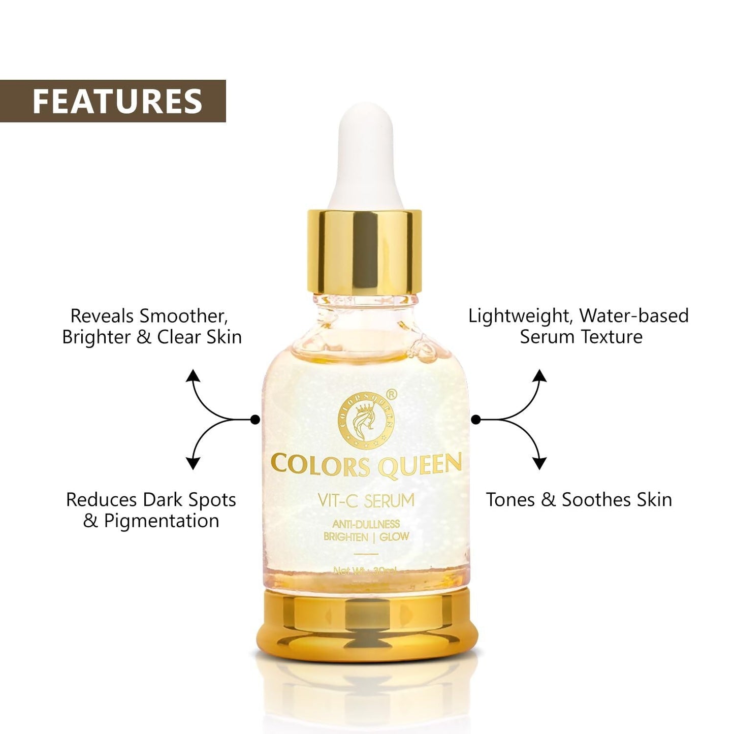 Colors Queen Vitamin C Face Serum | Swadesiicart