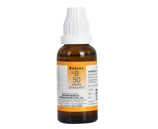 Bakson's Homeopathy B50 Drops | Swadesiicart