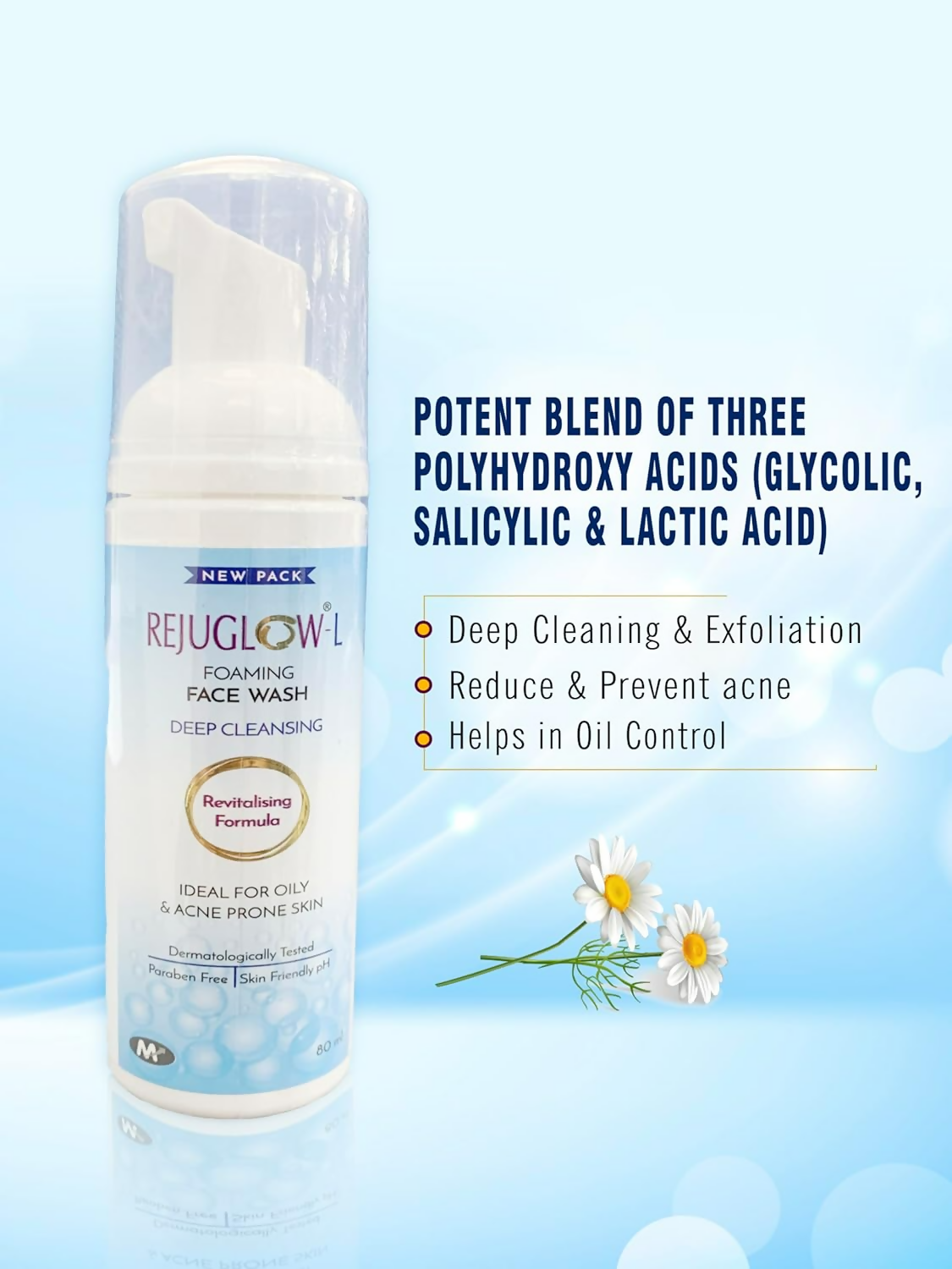 Rejuglow L Foaming Face Wash | Swadesiicart