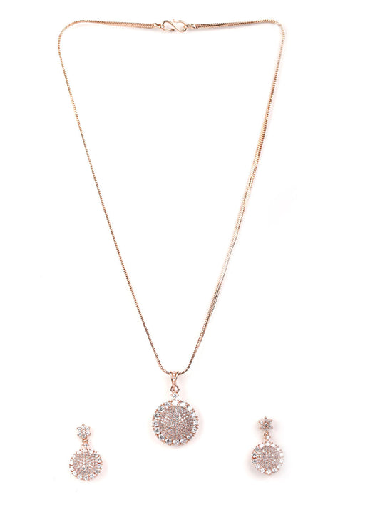 Priyaasi Women American Diamond Jewellery Sets with Ring - Swadesiicart