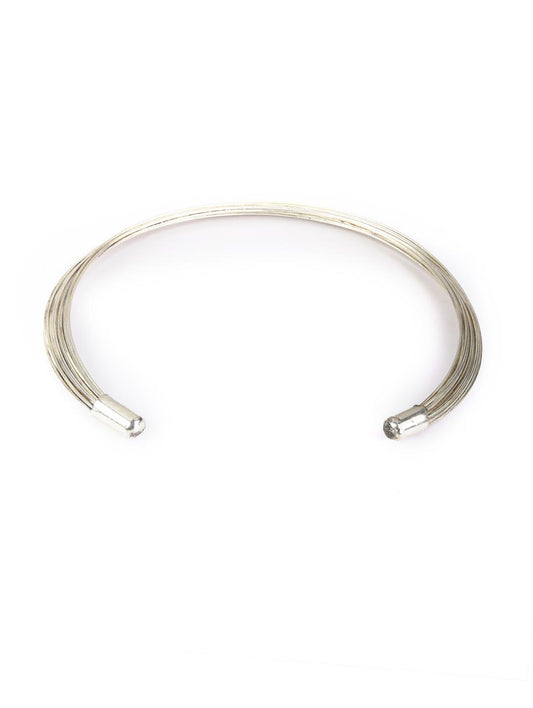 Priyaasi Women Silver Plated Necklace with Earrings, Ring & Bracelet - Swadesiicart