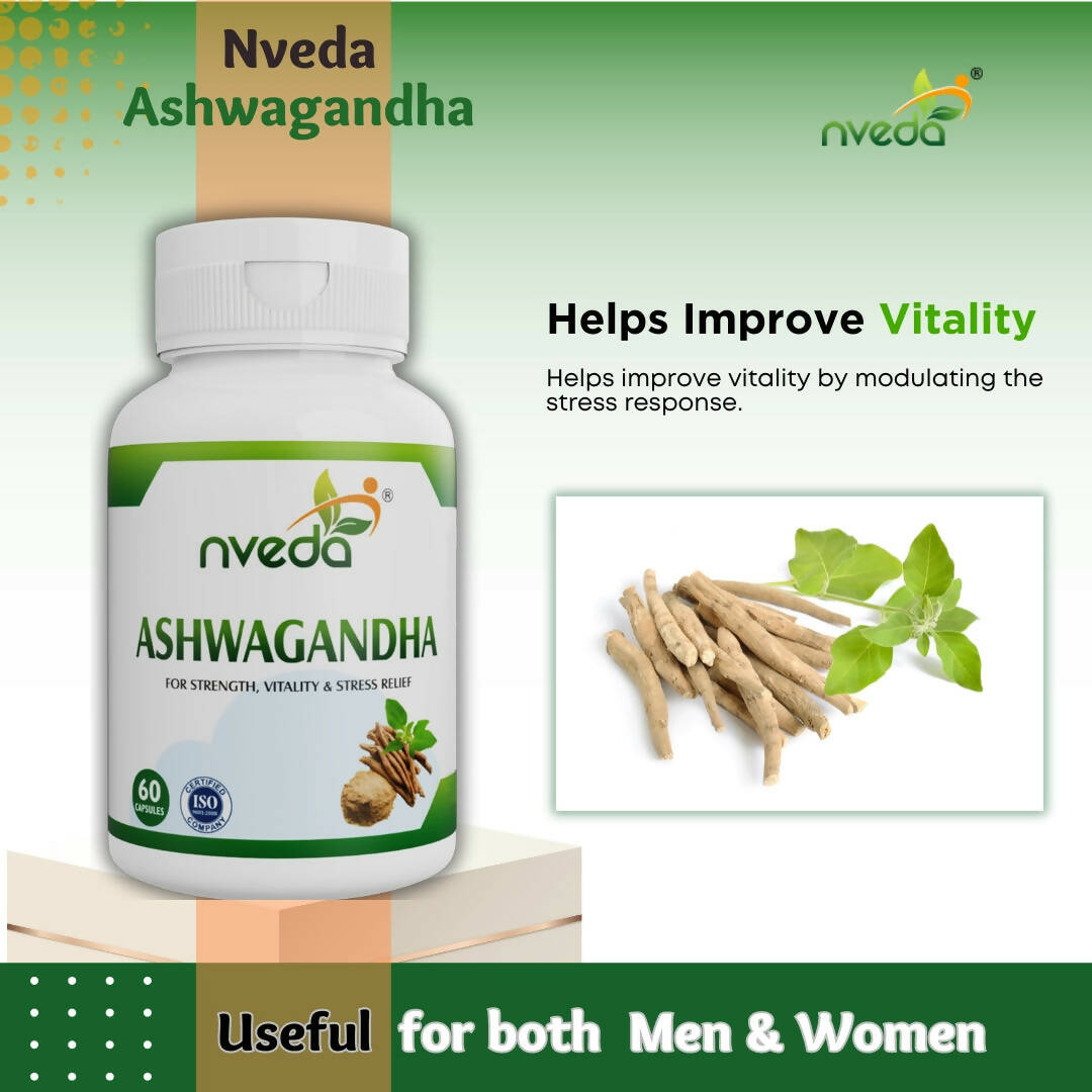 Nveda Ashwagandha Capsules - Swadesiicart