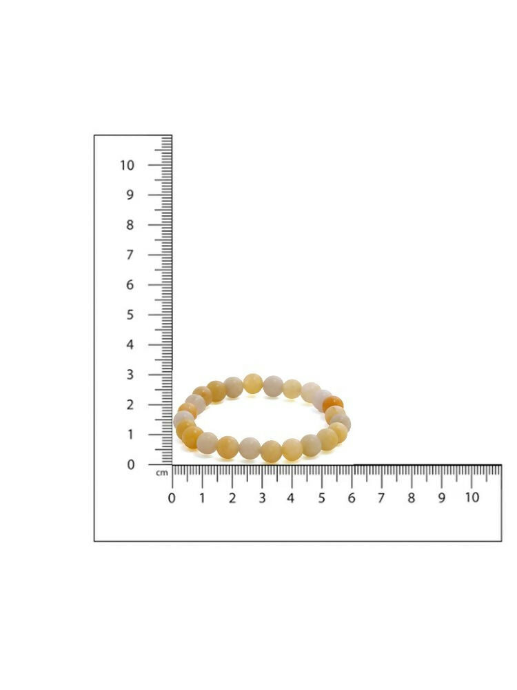 Yellow Aventurin Crystal Beads Bracelet - Ruby Raang | Swadesiicart