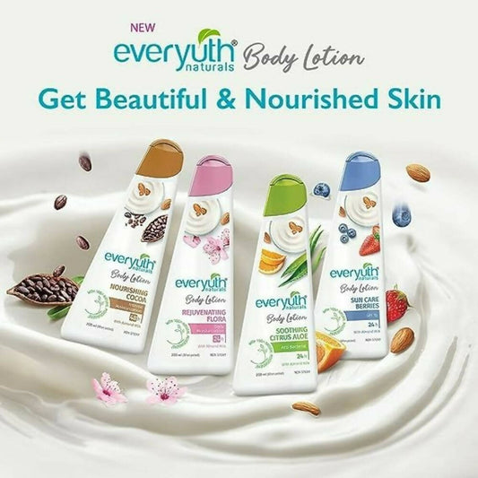Everyuth Naturals Body Lotion Sun Care Berries - Swadesiicart