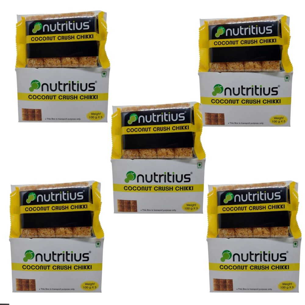 Nutritius Coconut Crunch Chikki | Swadesiicart