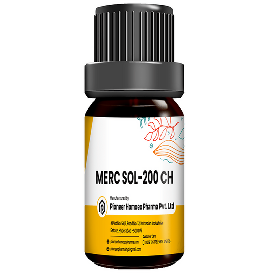 Homeotrade Pioneer Pharma Merc Sol Globules Pellets Multidose Pills 200 CH | Swadesiicart