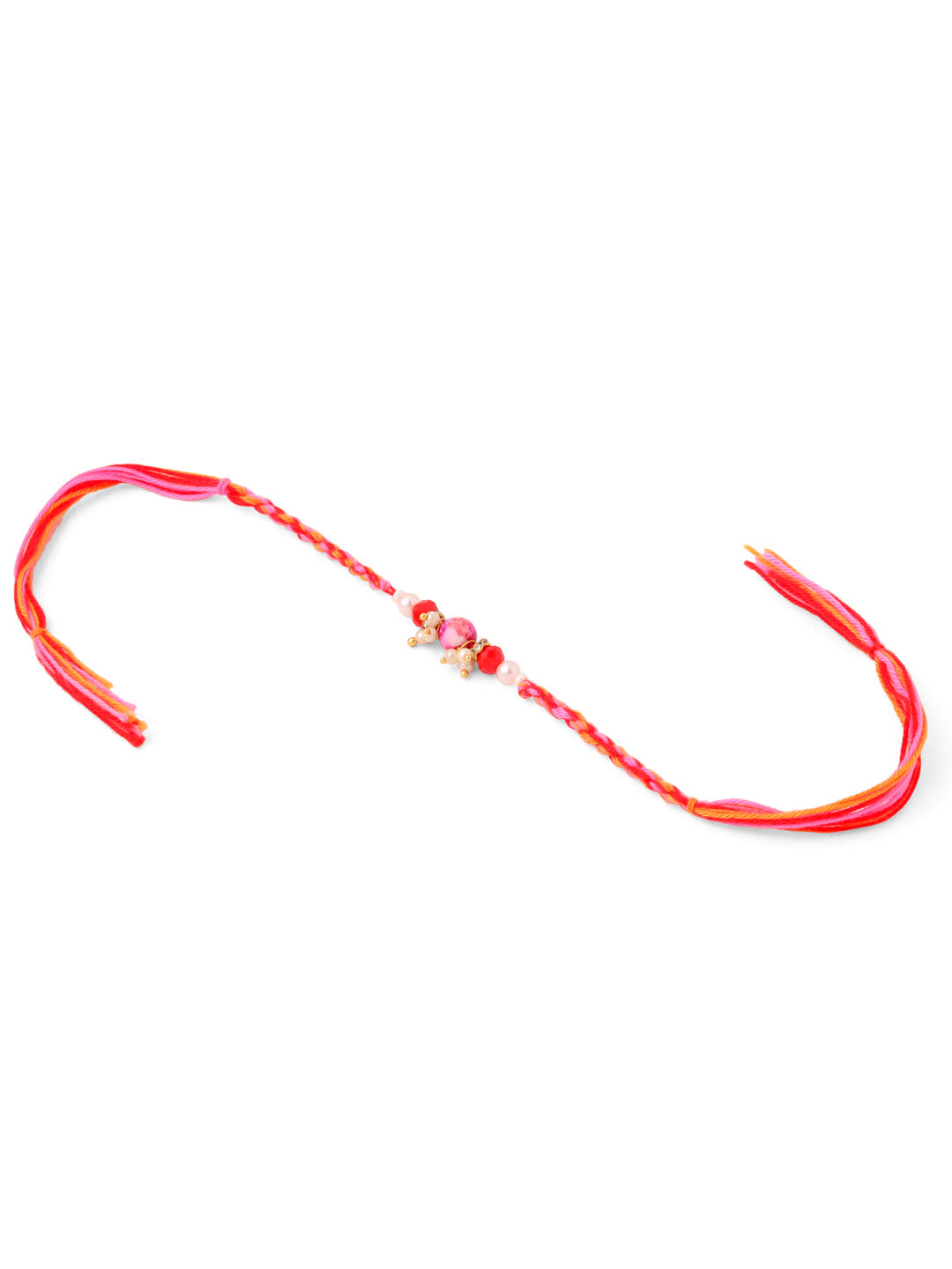 NVR Set of 2 Multicolor Artificial Stones & Beads Bhaiya Bhabhi Rakhi Combo | Swadesiicart