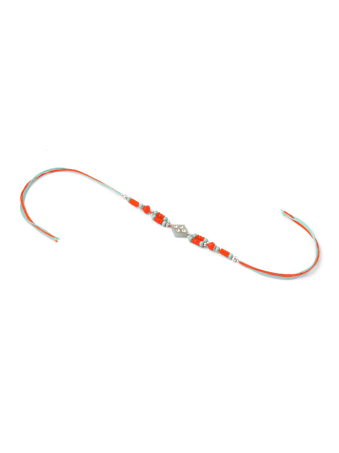NVR Men Set of 3 Multicolor Artificial Stones and Beads Rakhi Combo | Swadesiicart