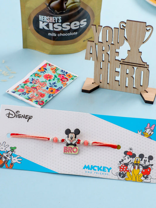 NVR Kids Micky Mouse Character Artificial Beads Thread Rakhi Combo | Swadesiicart