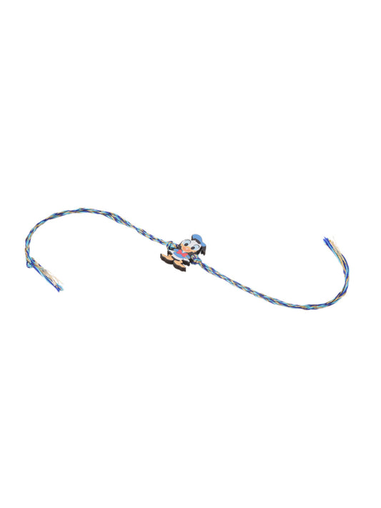 NVR Stylish Blue Cartoon Character Kids Rakhi with Roli Chawal Chandan & Mishri - Swadesiicart