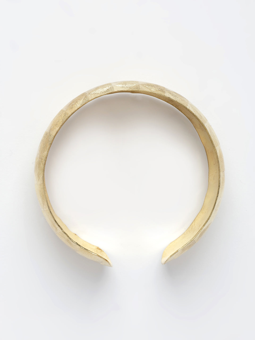 NVR Women's Gold-Polished Self-design Cuff Bracelet - Swadesiicart