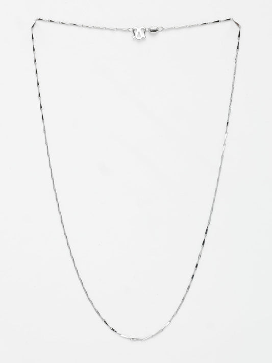 NVR Women's Silver-Plated Chain - Swadesiicart