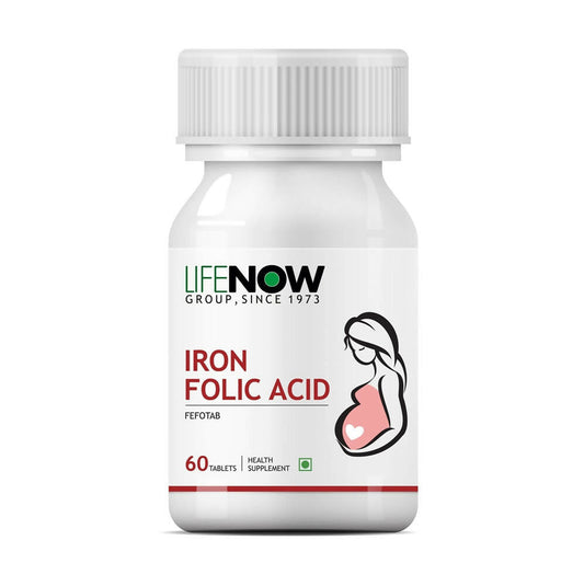 Lifenow Iron Folic Acid Tablets | Swadesiicart