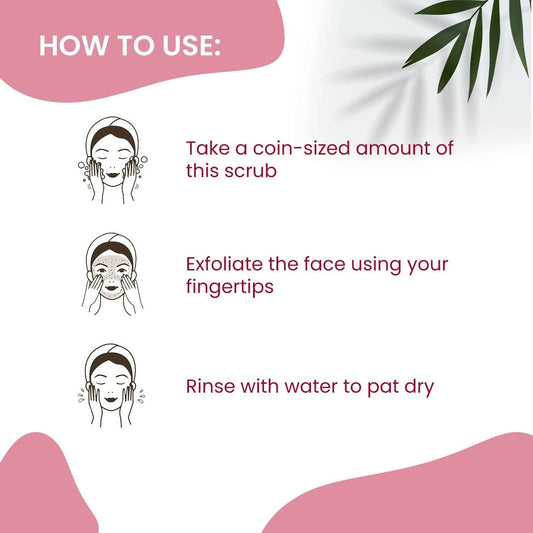 NutriGlow NATURAL'S Advanced Pro Formula Wine Face Scrub - Swadesiicart