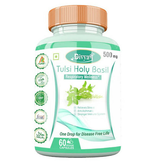Divya Shree Tulsi Holy Basil Veggie Capsules | Swadesiicart