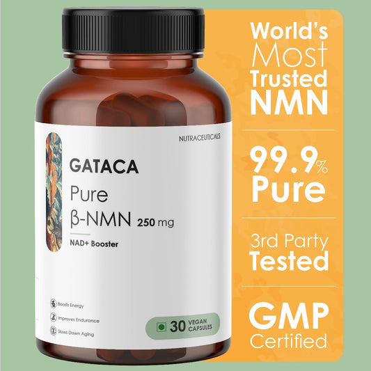 GATACA Pure β-NMN - 250 mg Capsules, Backed by 21 Patents