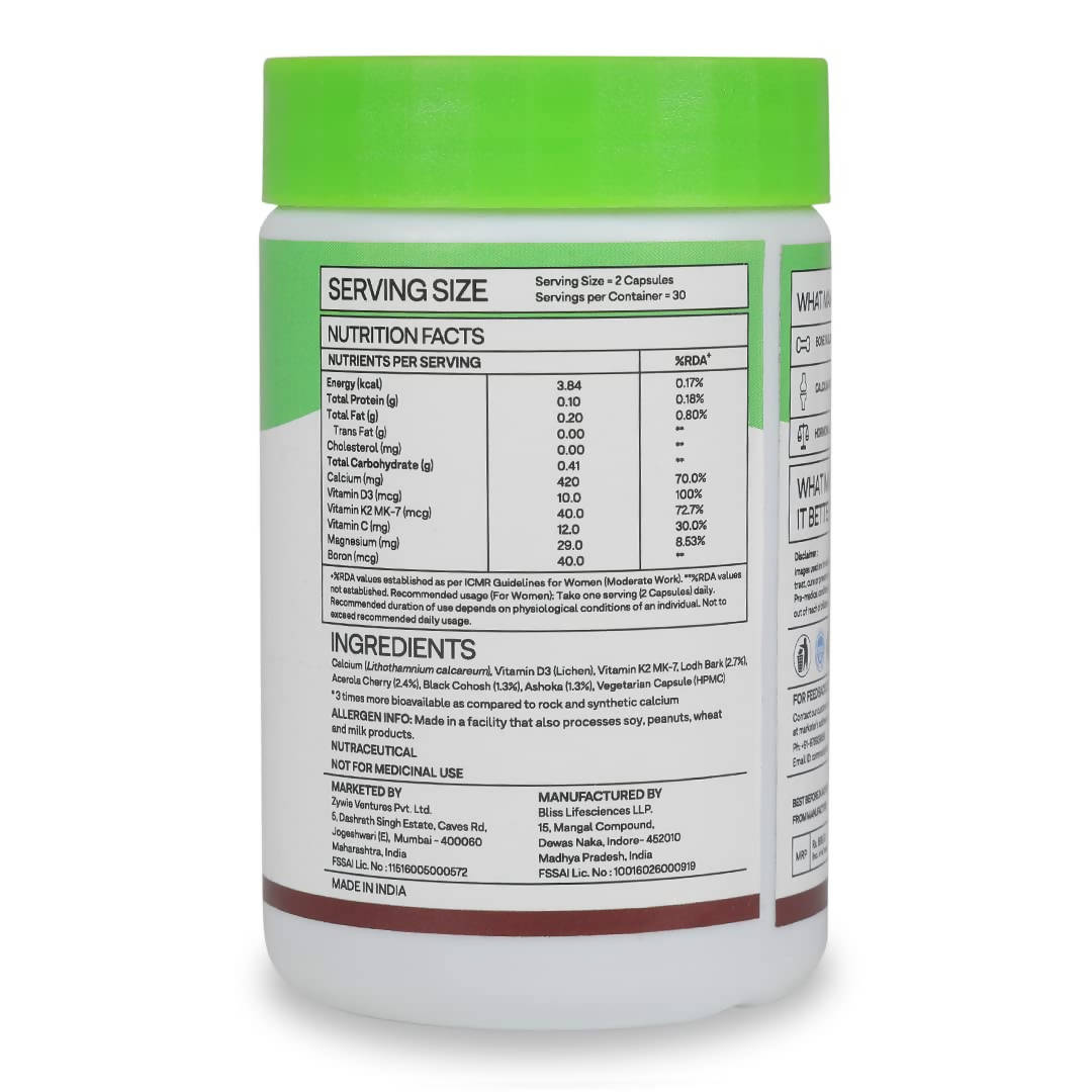 OZiva Plant Based HerBones Capsules | Swadesiicart