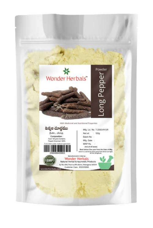 Wonder Herbals Pippali (Long pepper) Powder | Swadesiicart