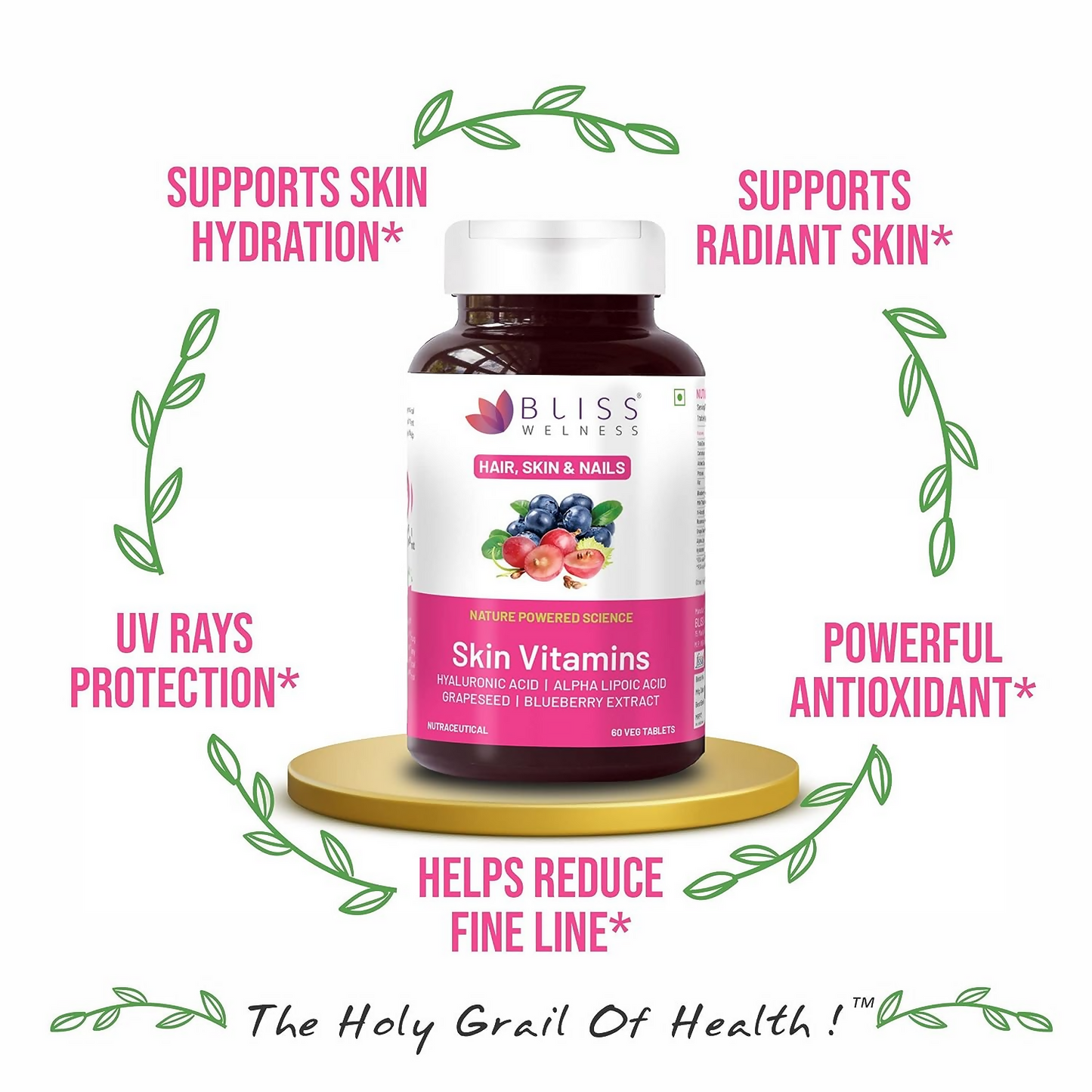 Bliss Welness Skin Multivitamin Tablets - Swadesiicart