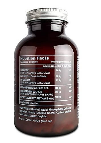 The Vitamin Company Glucosamine Chondroitin Msm With Optimsm Capsules - Swadesiicart