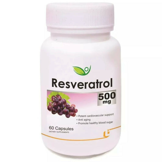 Biotrex Resveratrol 500Mg Capsules | Swadesiicart