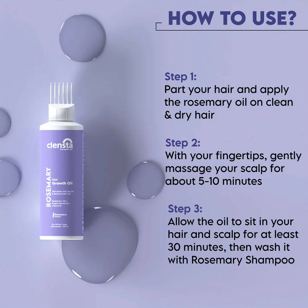 Clensta Rosemary Hair Growth Oil | Swadesiicart