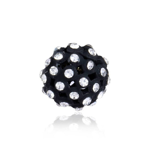 Trendoo Jewelry Gold-Polished Stylish Fancy Black Studs