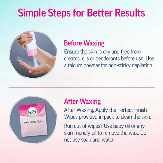 Veet Professional Waxing Strips for Women - Normal Skin - Swadesiicart