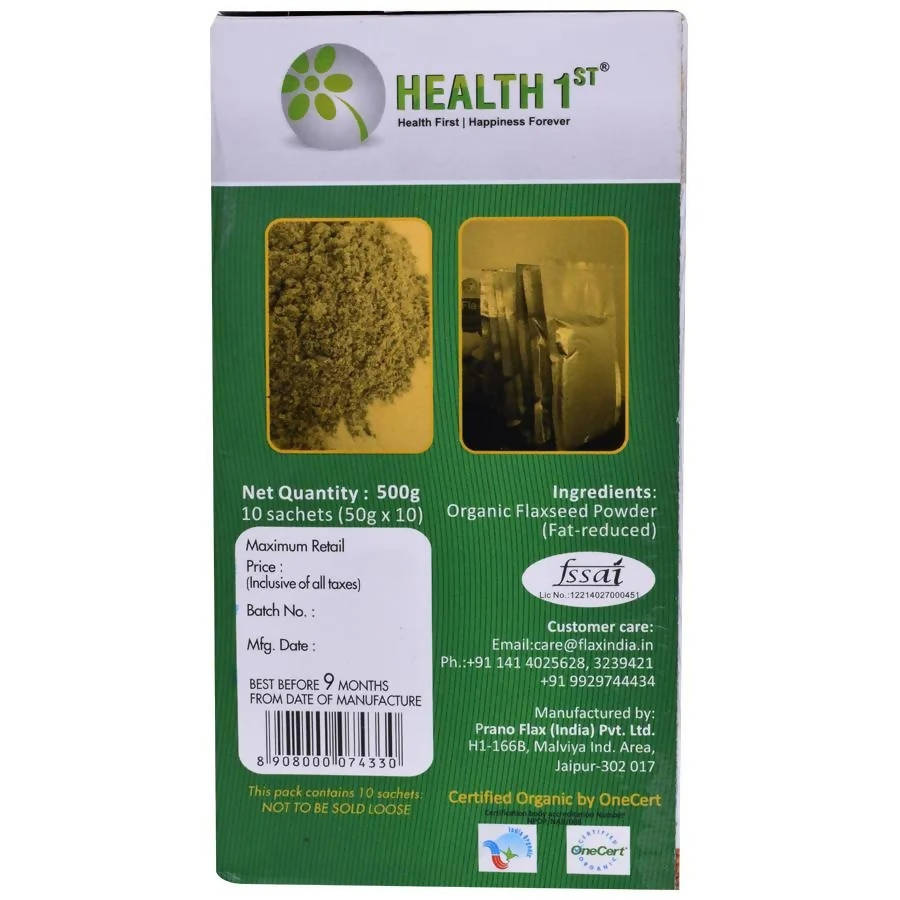 Health 1st Organic Flaxseed Meal - Swadesiicart