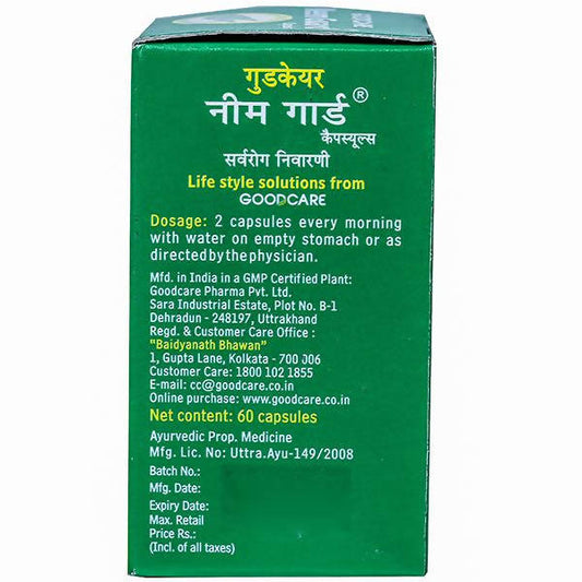 Goodcare Neem Guard Capsules Dosage