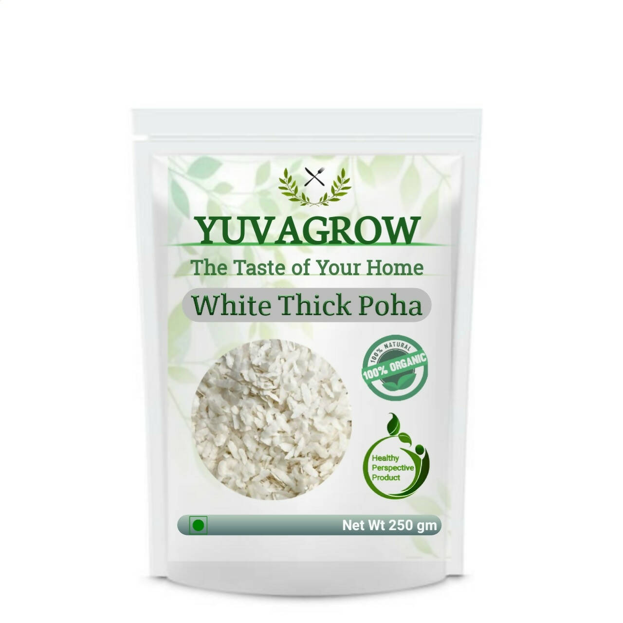 Yuvagrow White Thick Poha - YUVAGROW