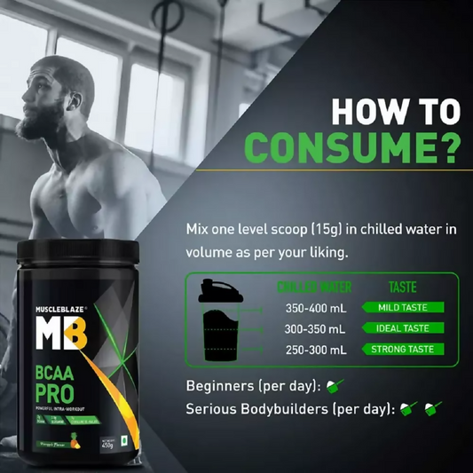 MuscleBlaze BCAA Pro Fruit Punch | Swadesiicart