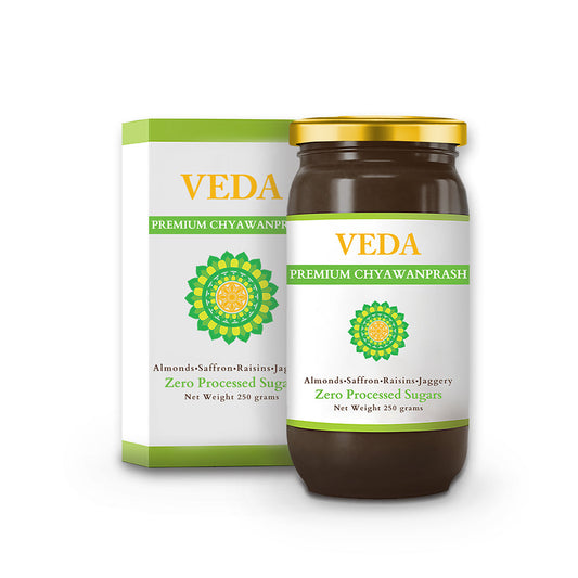 Veda Premium Chyawanprash (Sugar Free) - All Season Jaggery Chyawanprash with Almonds & Saffron, Pure & Fresh | Swadesiicart