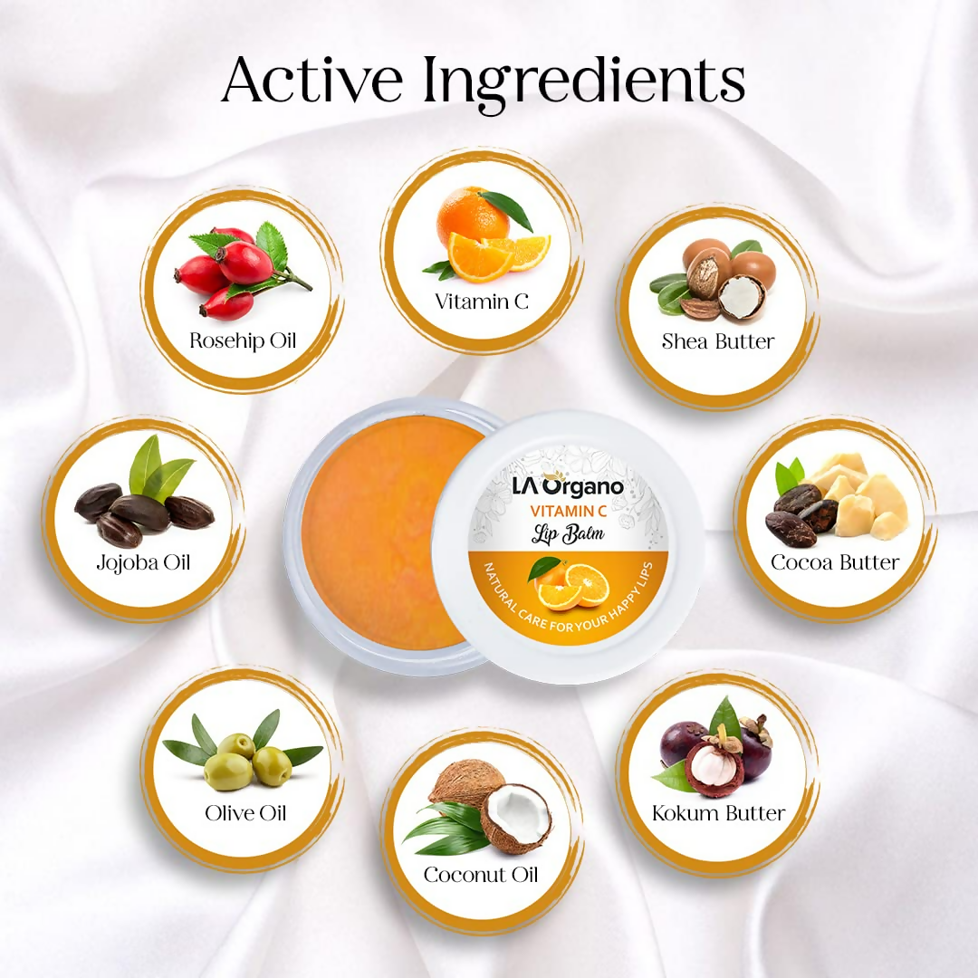 LA Organo Vitamin C Natural Lip Balm - Swadesiicart