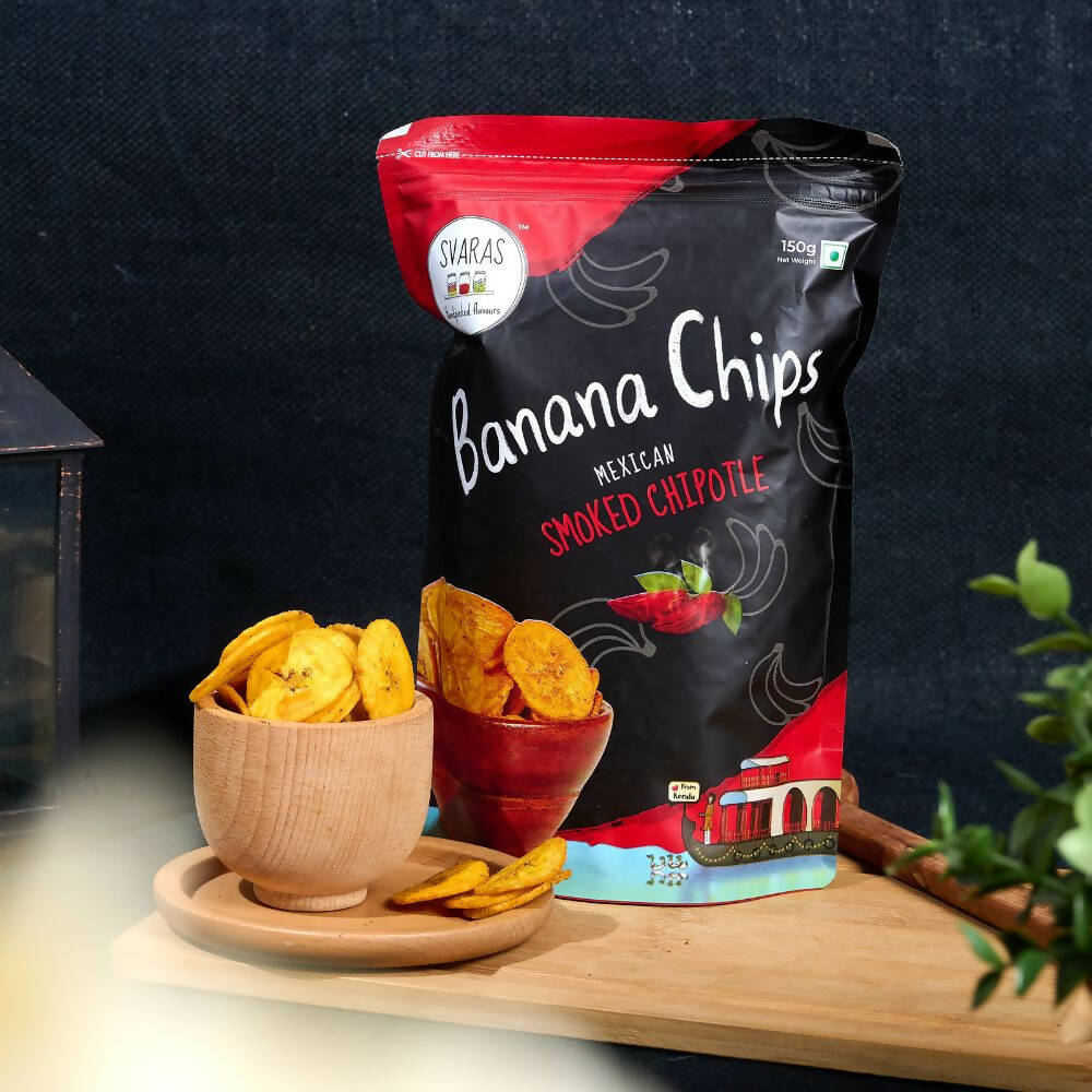 Svaras Kerala Banana Chips Smoked Chipotle - Swadesiicart