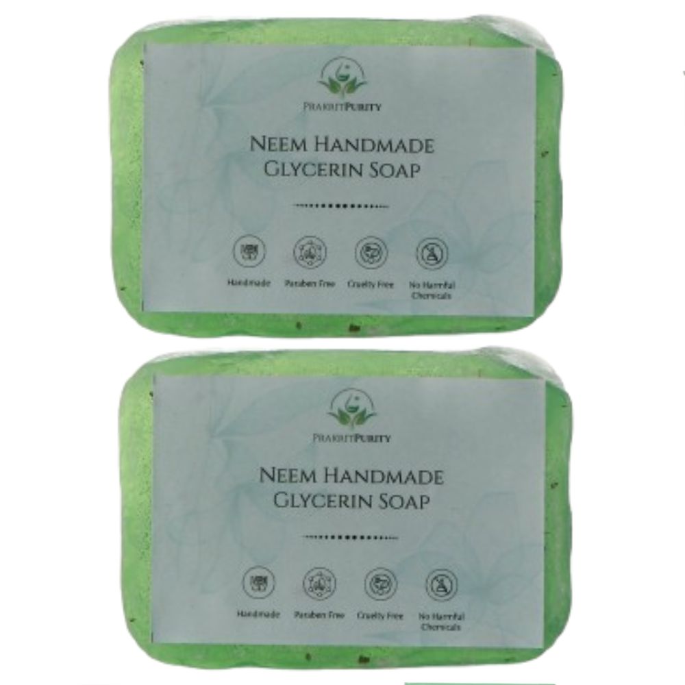 PrakritPurity Neem Handmade Glycerin Soap | Swadesiicart