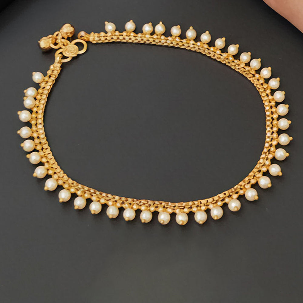 JS Fashion Antique Design High Gold Polish Party Wear Payal for Women & Girls | Swadesiicart