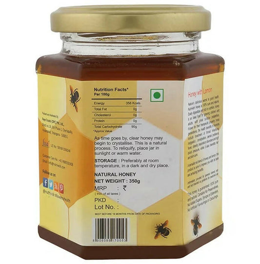 Nutriwish 100% Pure Organic Honey Lemon - Swadesiicart