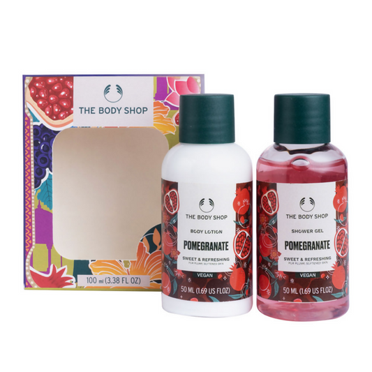 The Body Shop Pomegranate Shower Gel & Body Lotion Gift Set - Swadesiicart