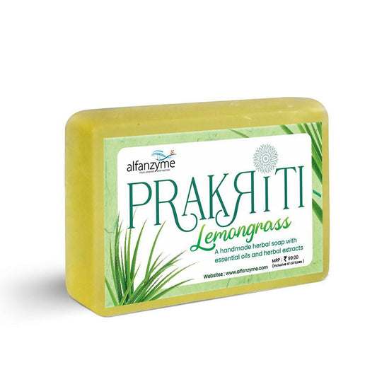 Prakriti Herbal Soap Lemongrass - Alfanzyme