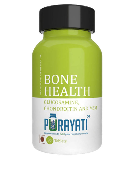 Purayati Bone Health Glucosamine Chondroitin and MSM Tablets | Swadesiicart