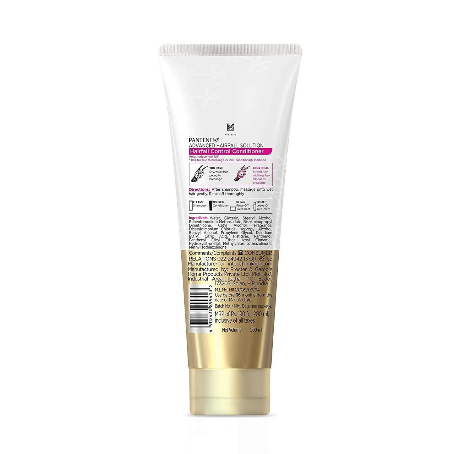Pantene Advanced Hair Fall Solution Anti Hair Fall Conditioner - Limited Time Offer - Swadesiicart