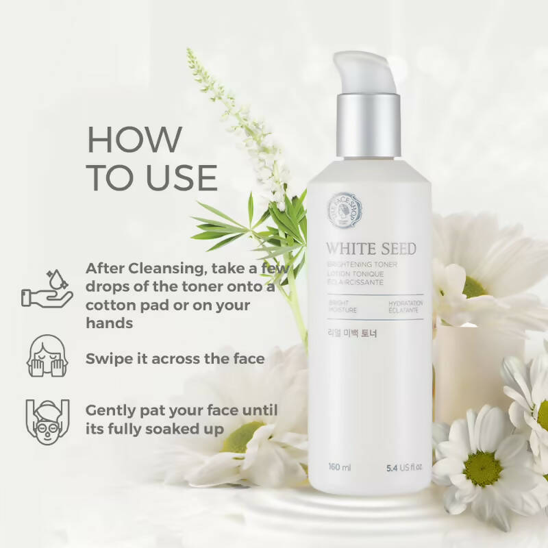 The Face Shop White Seed Brightening Toner - Korean Skincare | Swadesiicart