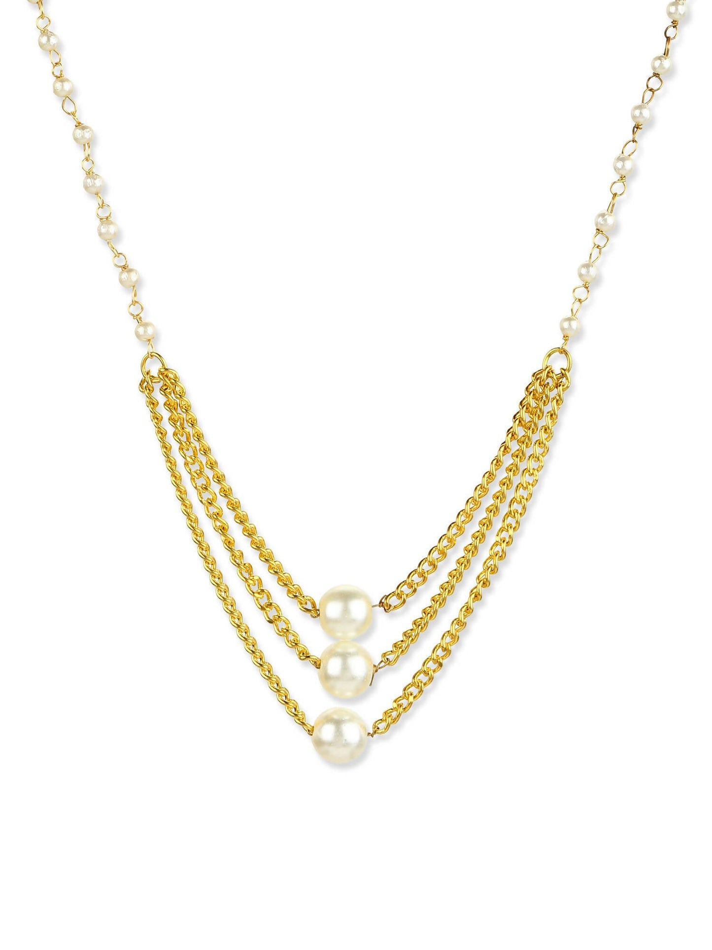 Women's Gold-Polished Chain - Ruby Raang | Swadesiicart