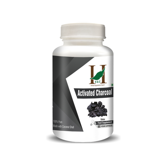 H&C Herbal Activated Charcoal Capsules - Just Jaivik