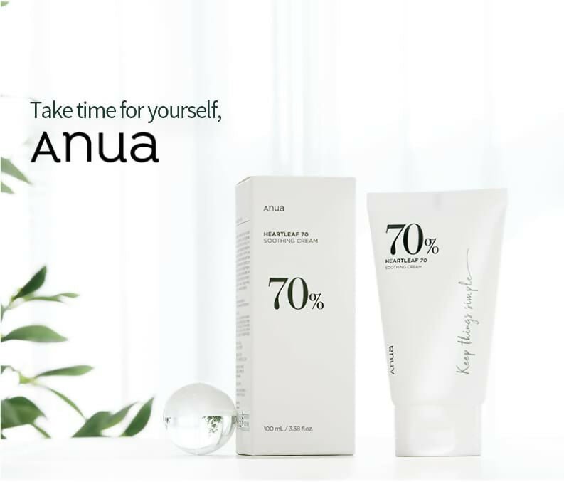 Anua Heartleaf 70% Soothing Cream - Moisturizing, Soothing The Skin, Panthenol, Ceramide, Moisture Barrier - Korean Skincare | Swadesiicart