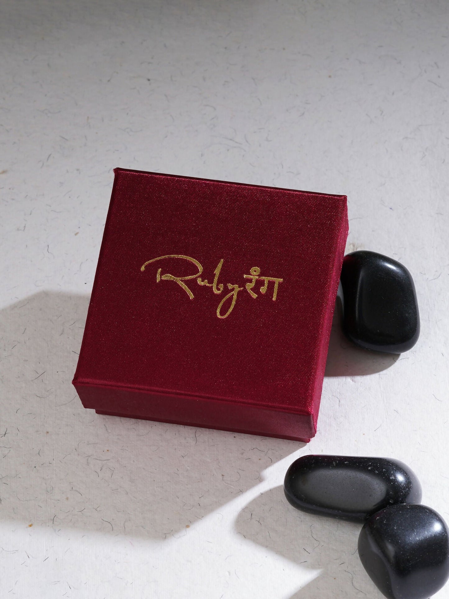 stone stud (peach) - Ruby Raang - Swadesiicart