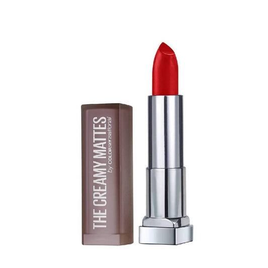 Maybelline New York Color Sensational Creamy Matte Lipstick / 640 Red Liberation - Swadesiicart