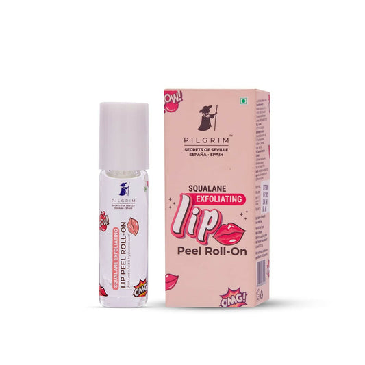 Pilgrim Spanish Lip Peel Roll-on with Lactic Acid & Hyaluronic Acid For Soft & Glossy Lips, Hydrating Dry & Flaky Lips - Pilgrim
